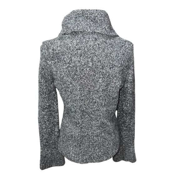 Express Women’s SweaterTurtle Neck Long Sleeve Merino Wool Blend Dark Gray XL - Picture 3 of 9